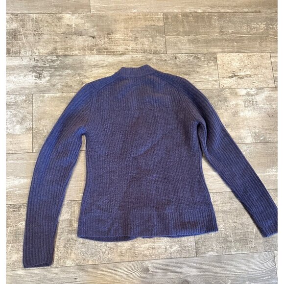 Athleta Ribbed Button-Down Cardigan Sweater XS Tall Soft Wool Blend Long Sleeves - Picture 6 of 11